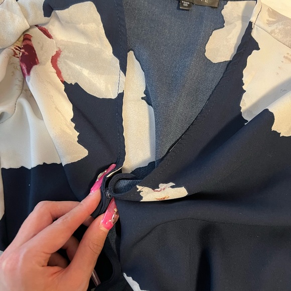 Dynamite navy flower print romper jumpsuit - Picture 7 of 9